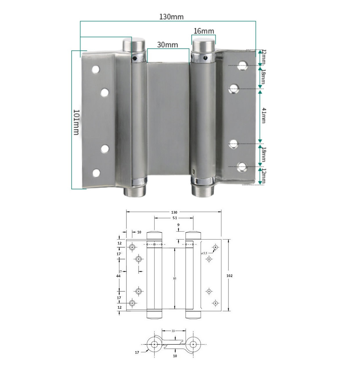 Double Action Hinge H5